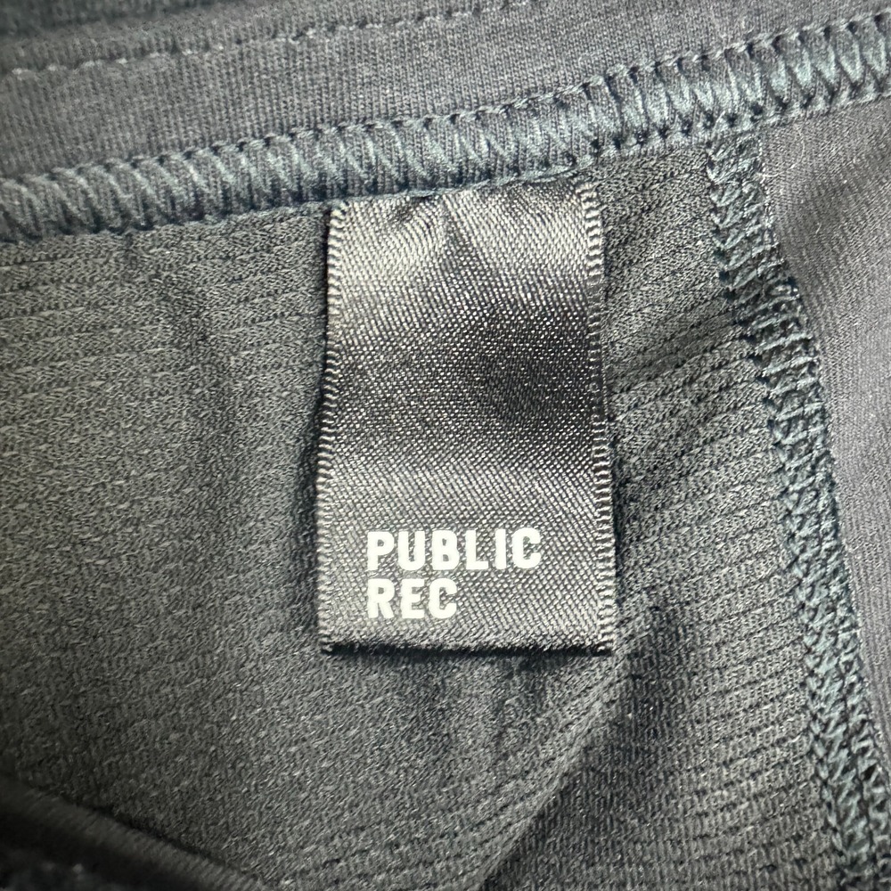 Public Rec Jogger Pant Mens 30 x 32 Black Flat Front Zippered Pockets Stretch - Picture 7 of 12